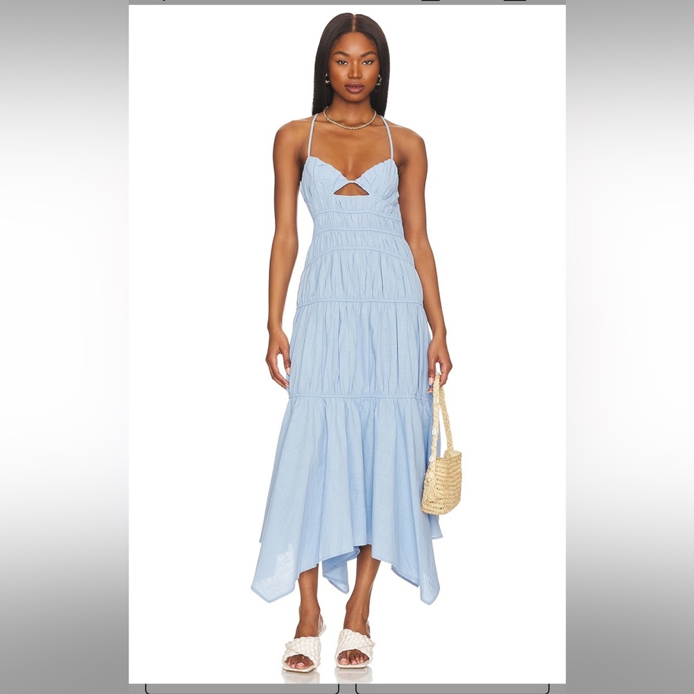 XS SNDYS light blue lilac maxi dress
